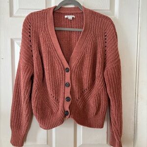 American Eagle Salmon Soft Cozy Cardigan Size XS
